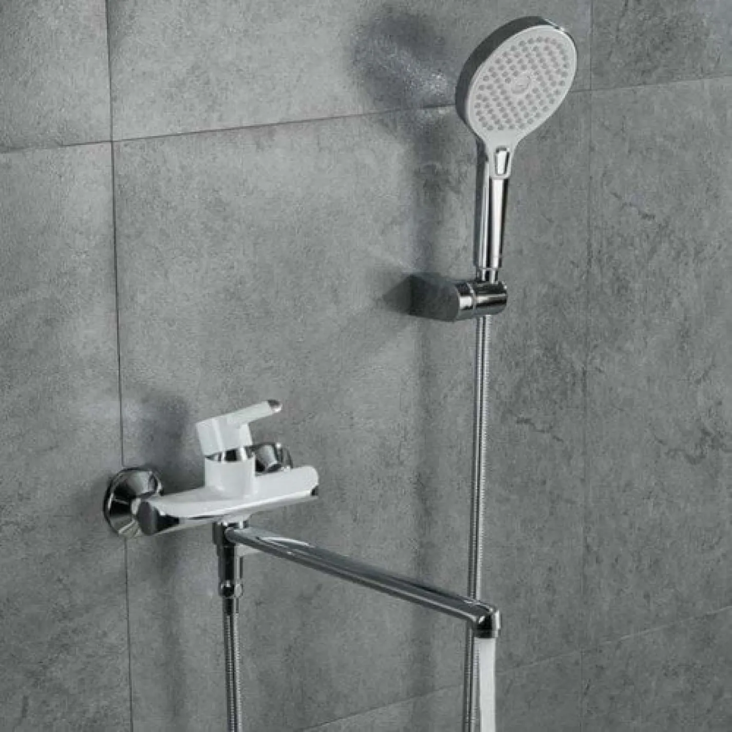 Змішувач для ванни Gappo G2203-8 білий/хром - Фото 2