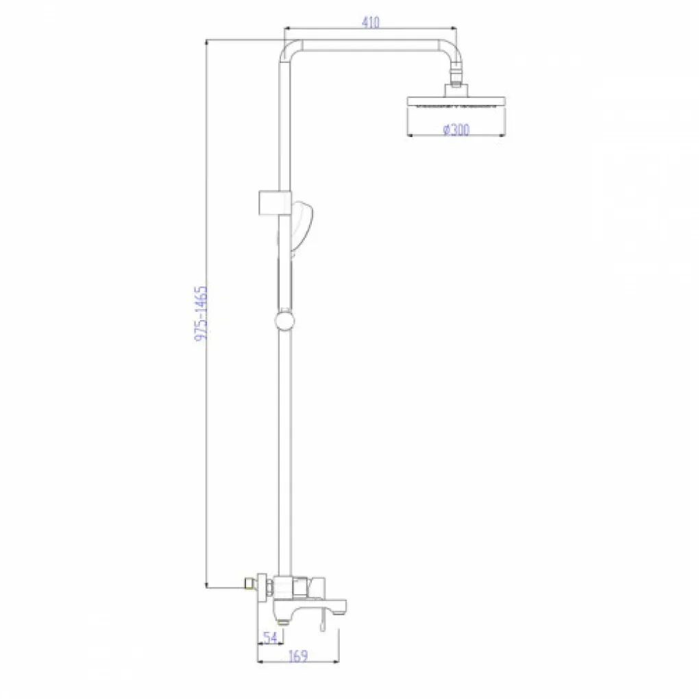 Душова система Gappo G2402, 3 функції, хром- Фото 2