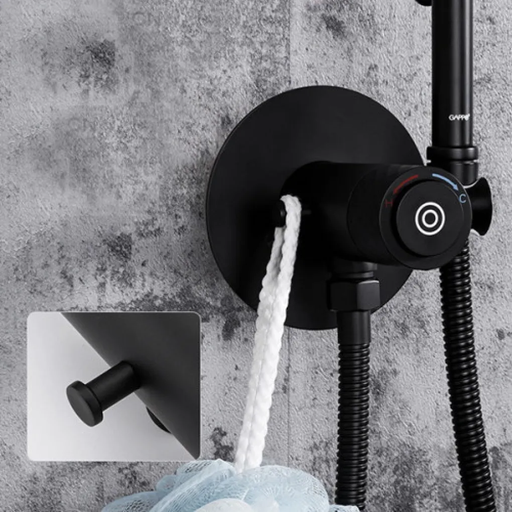 Гигиенический душ Gappo G7288-6 с крючком черный- Фото 4