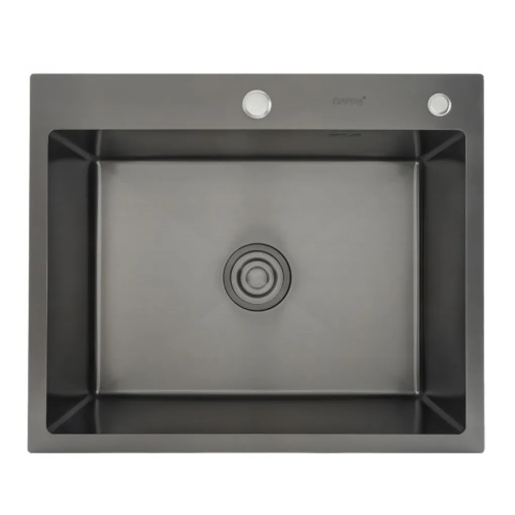 Мийка для кухні Gappo GS6050-6 600x500 PVD-покриття чорний- Фото 1