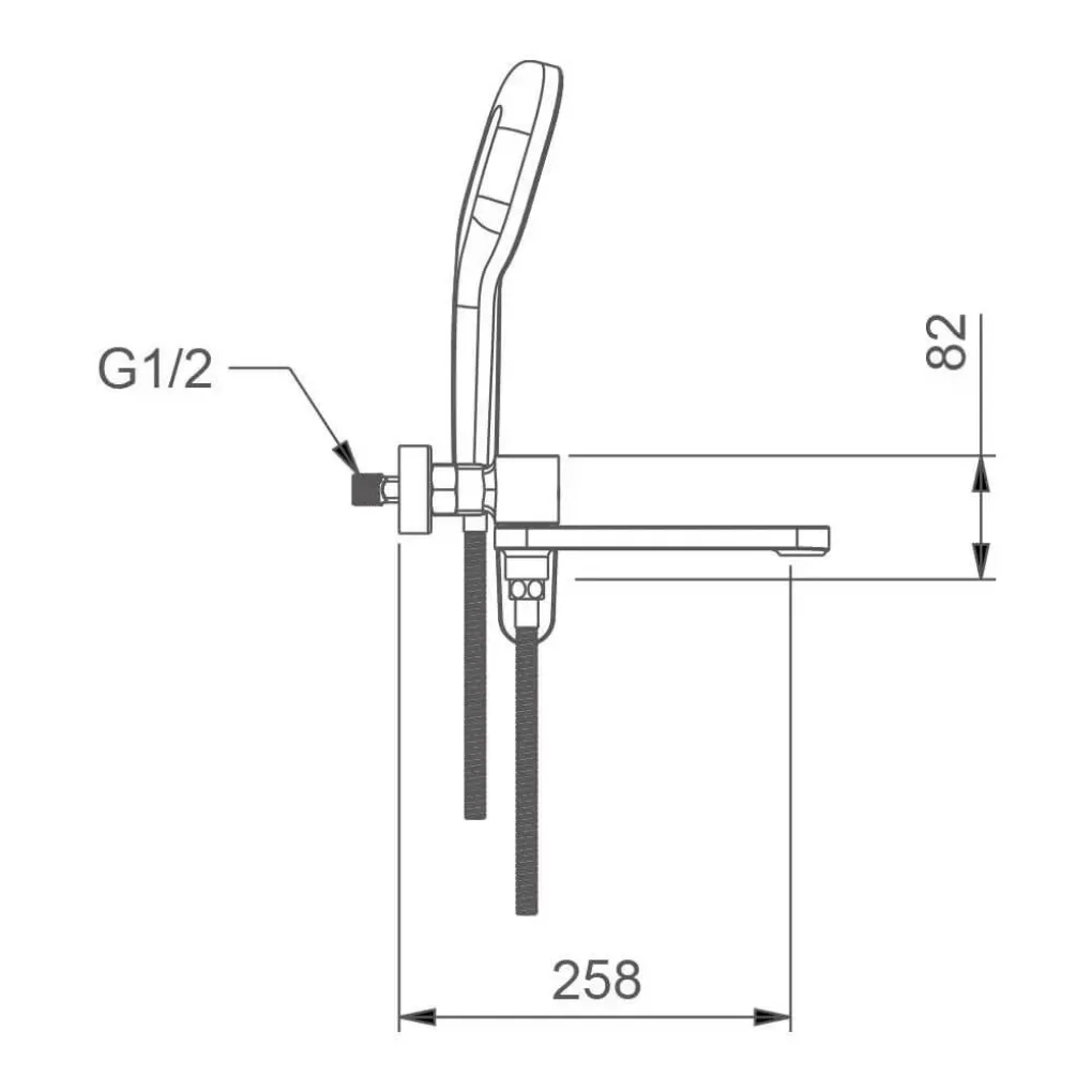 Смеситель для ванны Gappo Графит G3210-9- Фото 4