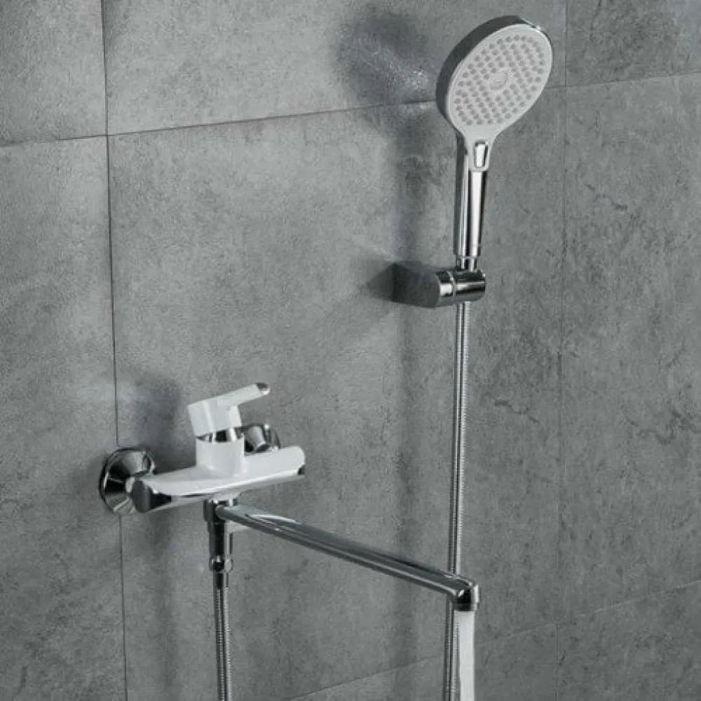 Смеситель для ванны Gappo G2203-8 белый/хром- Фото 3