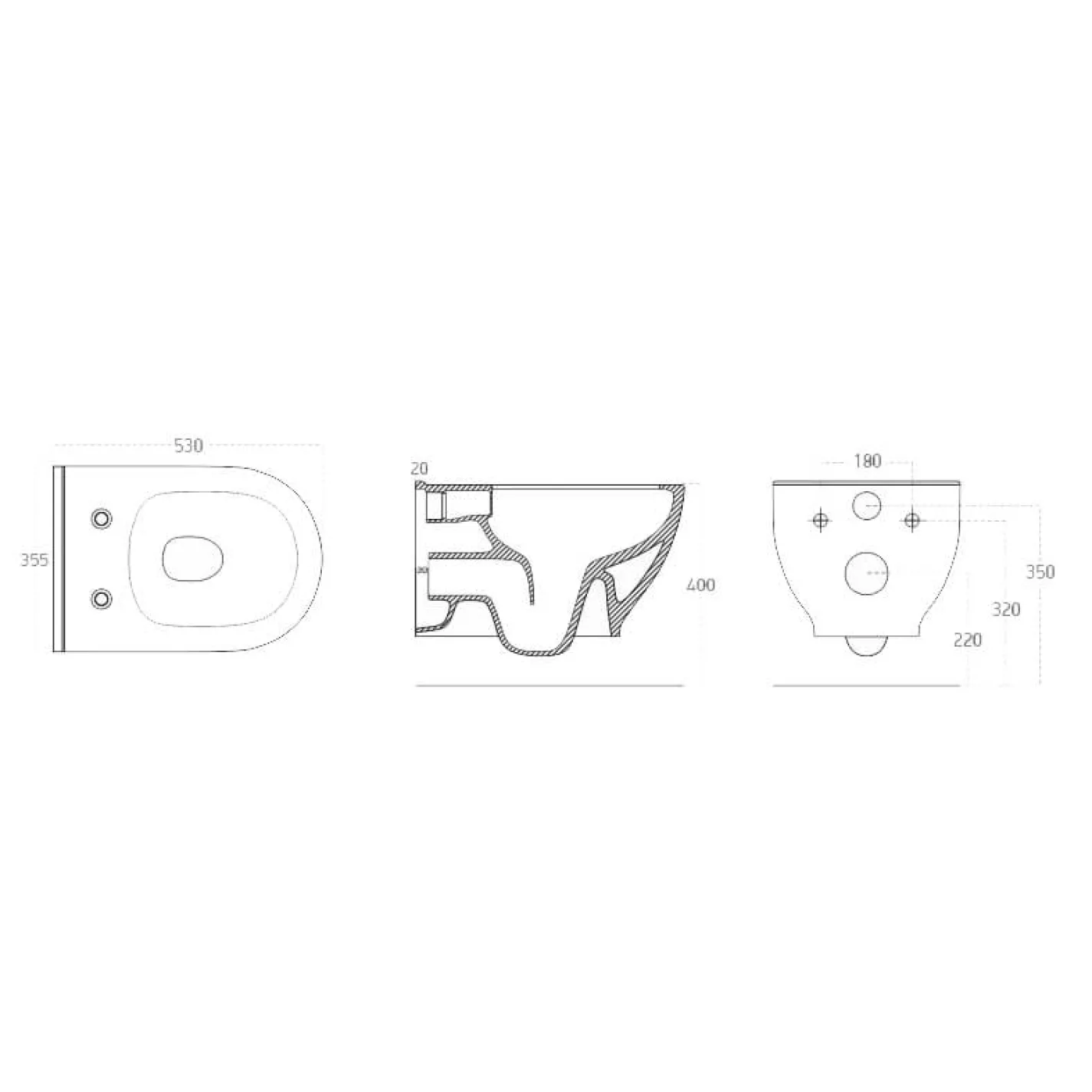 Інсталяція Volle Master Neo + унітаз Volle Altea Rimless із сидінням Slim Soft Close (13-64-267+201010) - Фото 1