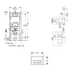 Інсталяційна система Geberit Duofix Delta 112 + клавіша змиву Geberit Delta 50 + гігієнічний душ Paffoni- Фото 2