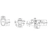 Інсталяція для унітазу Geberit Duofix Basic + унітаз Roca Ona Rimless з сидінням soft-close (A34H688000+458.103.00.1)- Фото 2