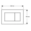 Клавіша змиву Geberit Sigma 01 Square 115.660.DW.1 чорний- Фото 2