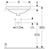 Раковина врізна зверху Geberit VariForm 550x400 білий- Фото 3