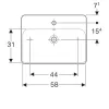 Раковина накладная Geberit VariForm 600x450 белый (500.780.01.2)- Фото 2