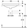 Раковина врізна Geberit VariForm 600x480 білий- Фото 4