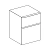 Шкафчик Geberit Smyle Square 450х470х600, песочно-серый (500.357.JL.1)- Фото 2