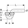 Сифон для умивальника Geberit Р-подібний d50 (152.039.16.1)- Фото 2