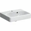 Умивальник підвісний Geberit Smyle Square 45х36 білий (500.222.01.1)- Фото 1