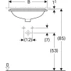 Умивальник вбудований Geberit VariForm білий (500.761.01.2)- Фото 3