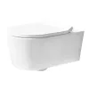 Унитаз подвесной с крышкой Hansgrohe EluPura S 540 rimless безободочный, белый (60193450_60148450)- Фото 1
