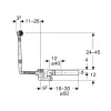 Злив-перелив для ванни Geberit d52, з декоративним комплектом (150.017.00.6)- Фото 2