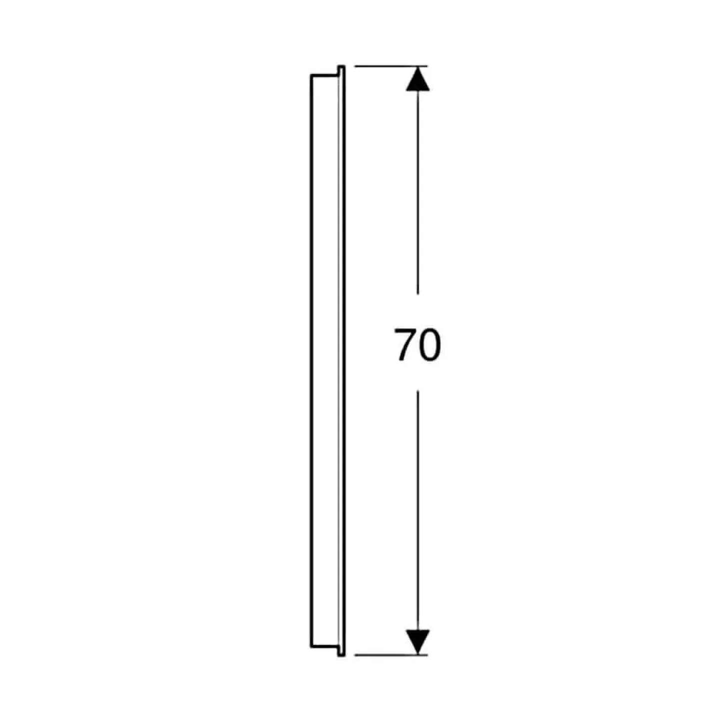Дзеркало Geberit Option Basic Square 60 см, підсвітка зверху по горизонталі (502.805.00.1) - Фото 3