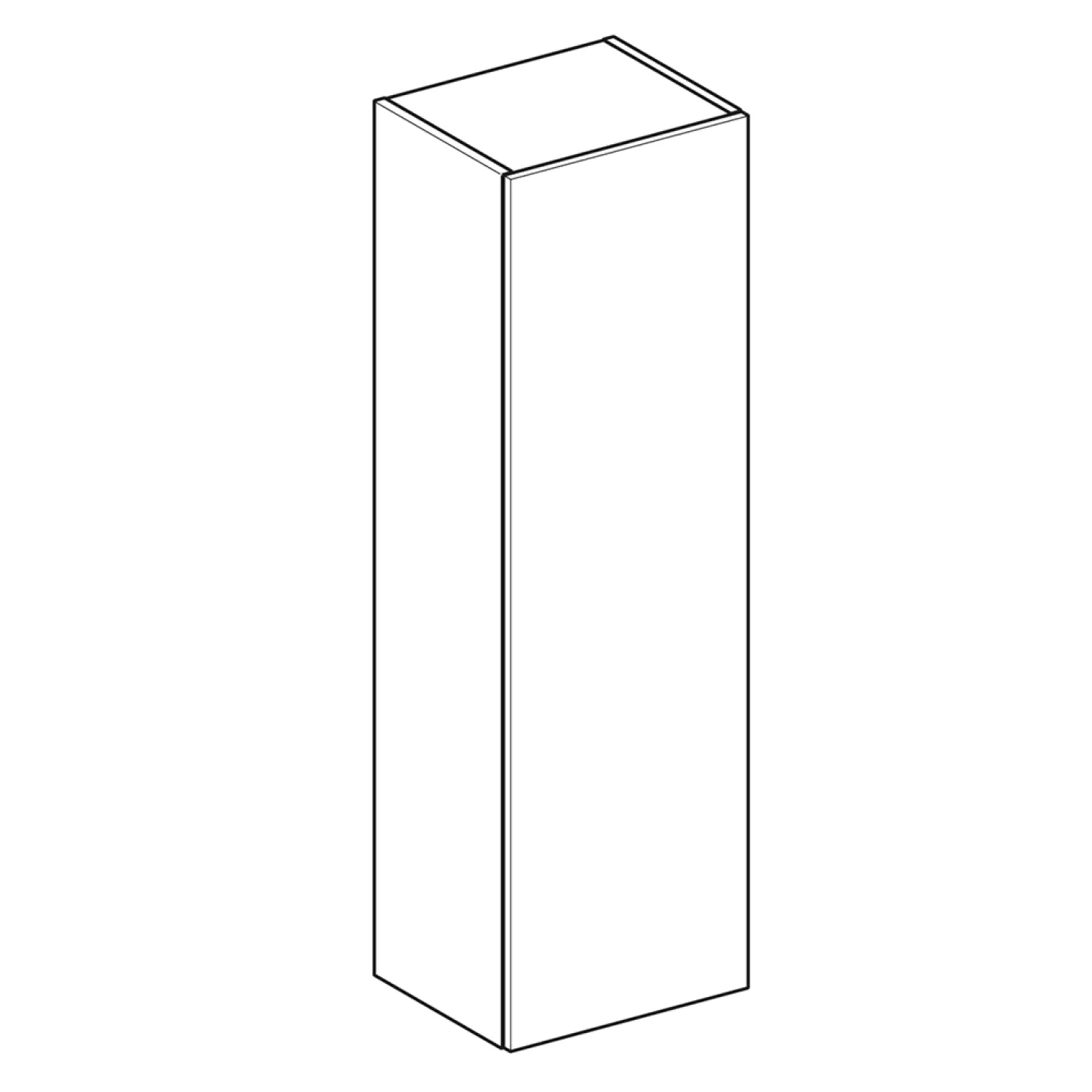 Шкафчик Geberit Smyle Square 360х299х1180, белый (500.361.00.1) - Фото 1