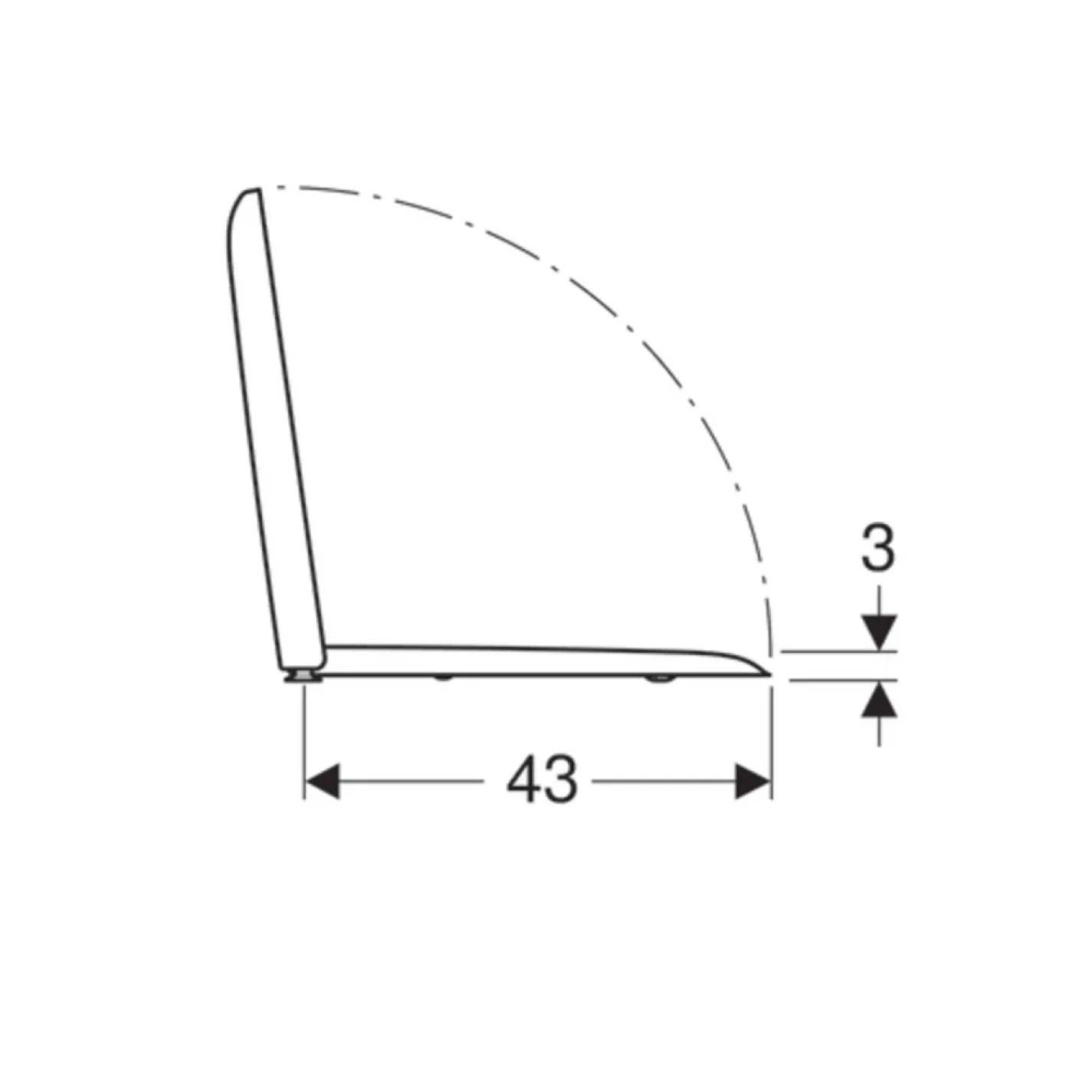 Сидіння з кришкою Geberit iCon Square білий - Фото 3