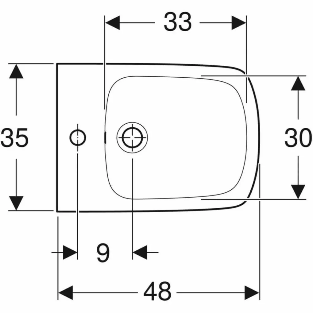 Біде підвісне Geberit Selnova Compact (500.272.01.1)- Фото 2