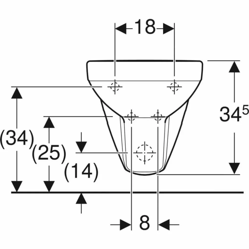 Біде підвісне Geberit Selnova Compact (500.272.01.1)- Фото 3