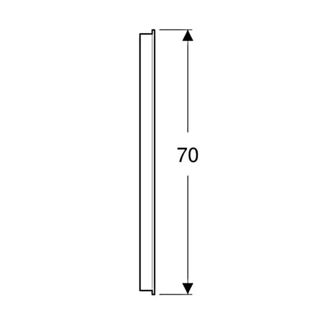 Дзеркало Geberit Option Basic Square 60 см, підсвітка зверху по горизонталі (502.805.00.1)- Фото 4