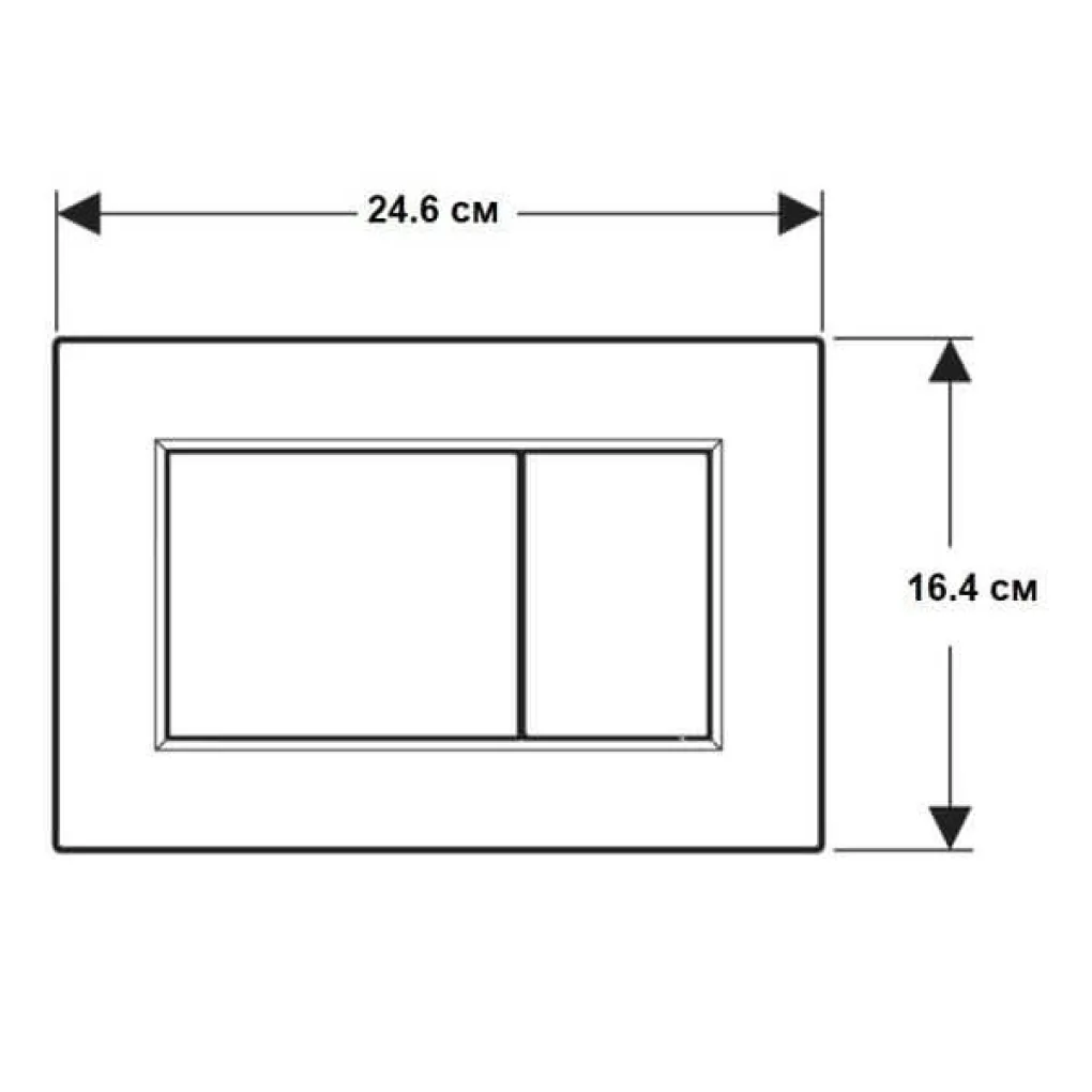 Клавіша змиву Geberit Sigma 01 Square 115.660.11.1 білий- Фото 3