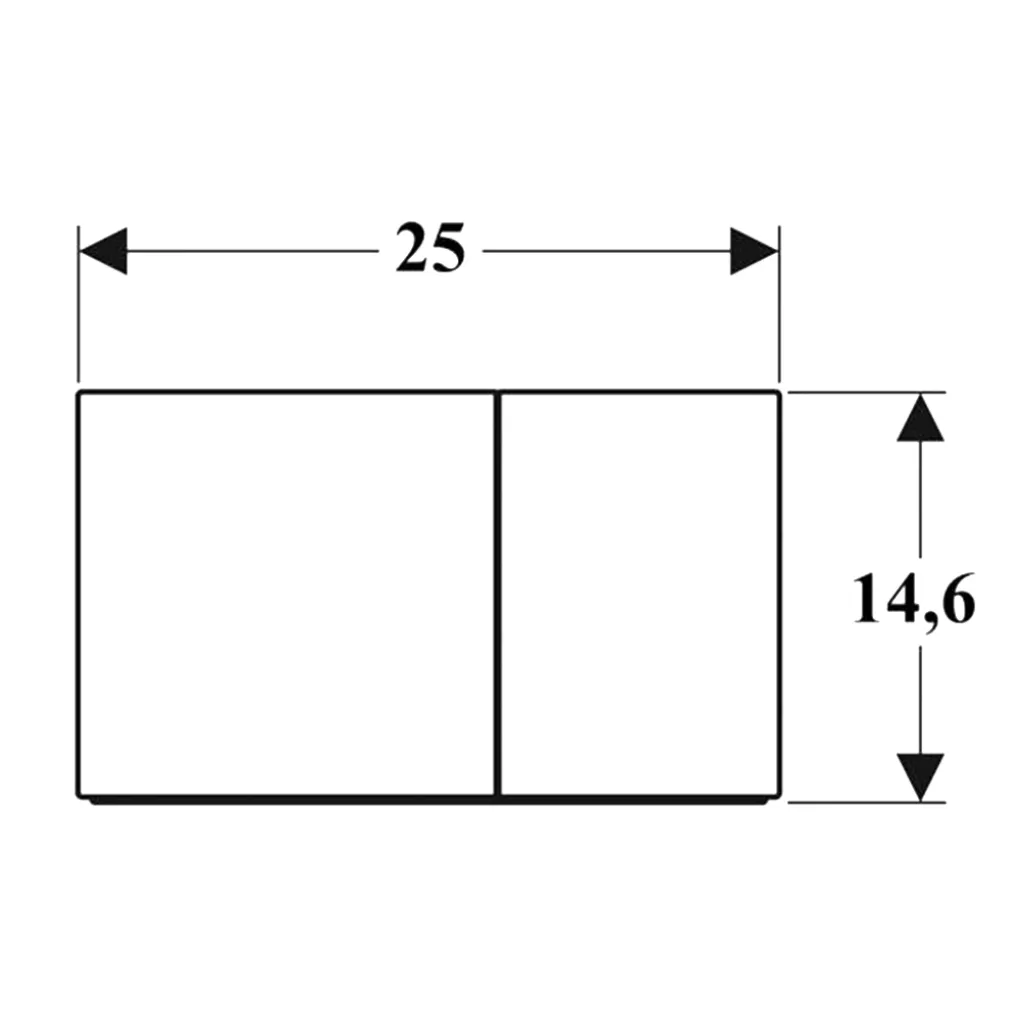 Клавиша смыва Geberit Sigma 70 черный матовый (115.622.14.1)- Фото 2