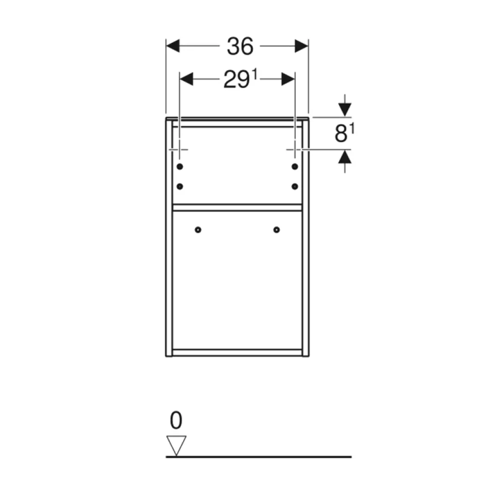 Шафка Geberit Smyle Square 360х299х600, лава (500.358.JK.1)- Фото 3