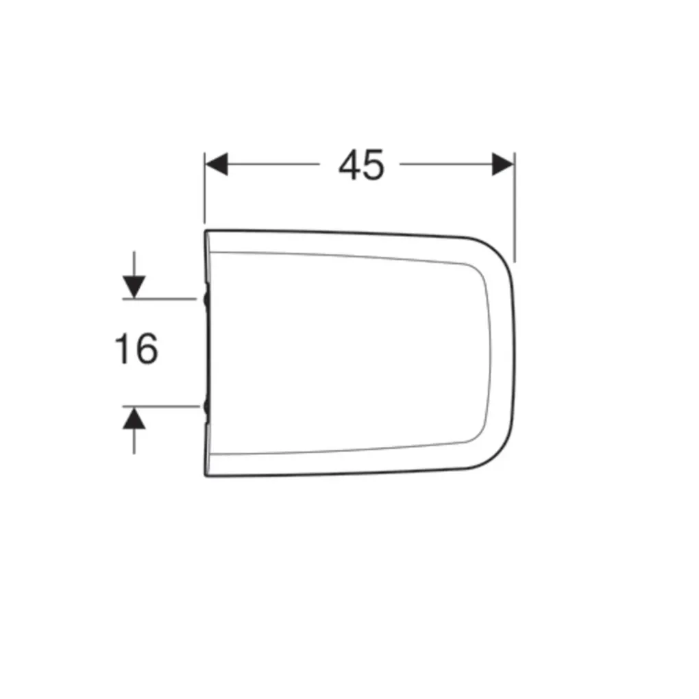 Сидіння з кришкою Geberit iCon Square білий- Фото 2