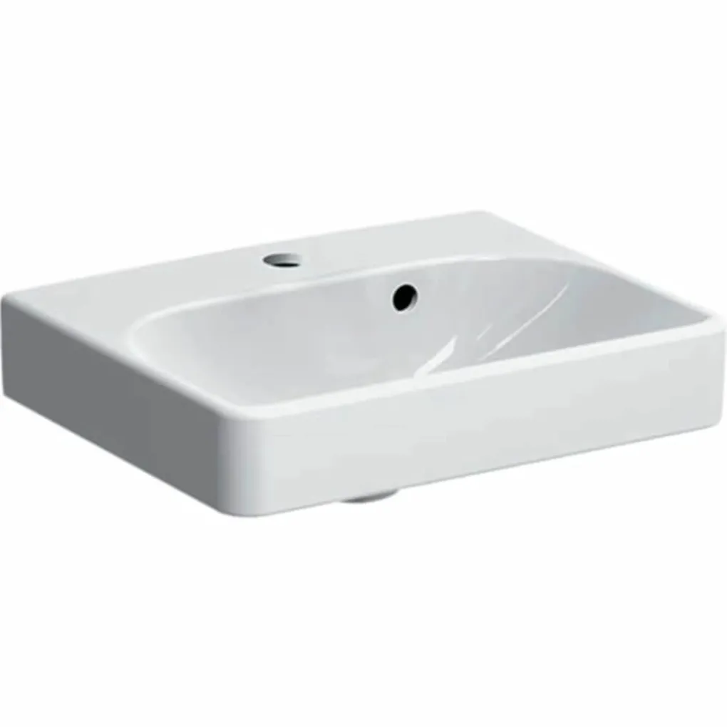 Умивальник підвісний Geberit Smyle Square 45х36 білий (500.222.01.1)- Фото 1