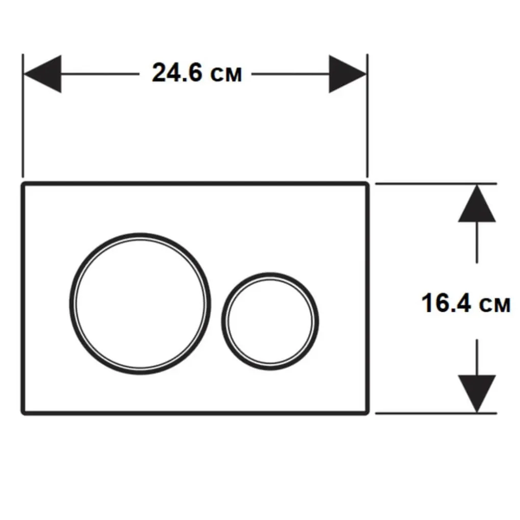Змивна клавіша Geberit Sigma20 Білий (115.882.11.1)- Фото 3