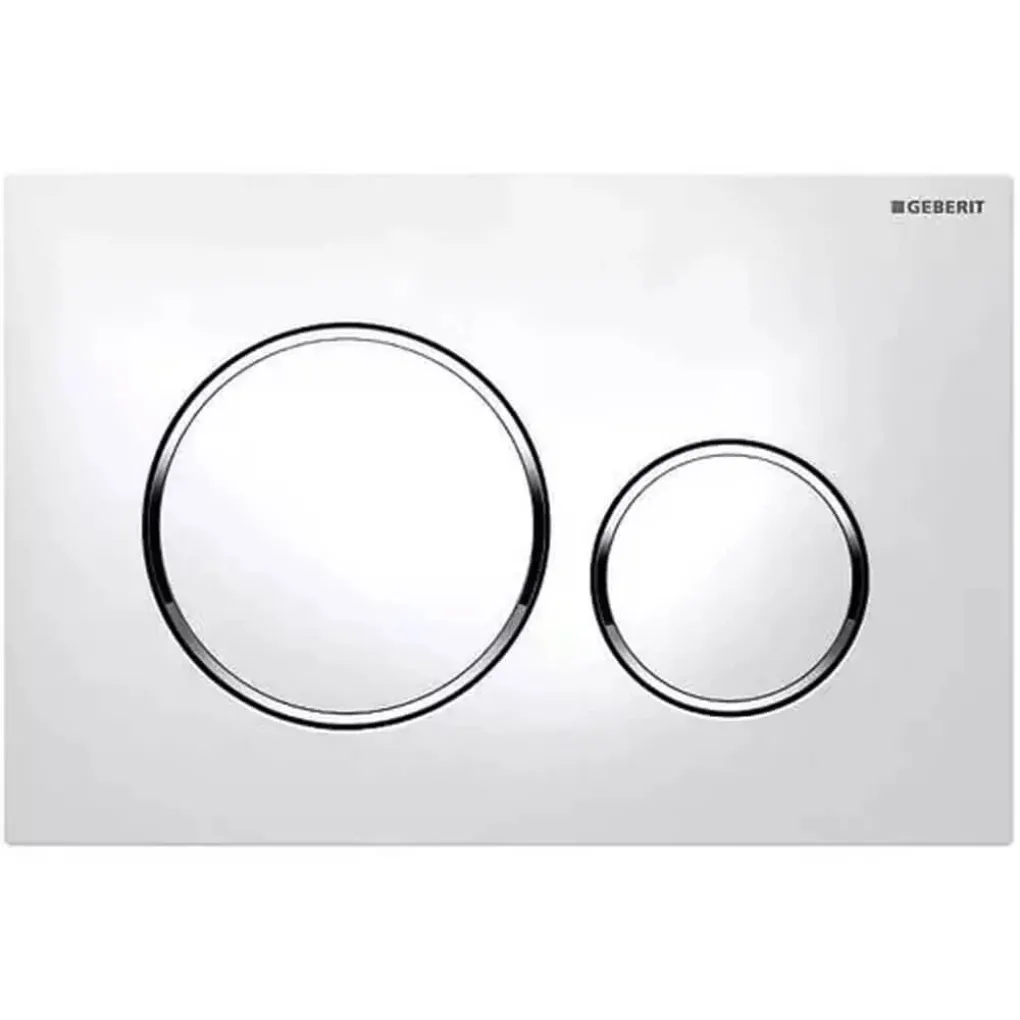 Змивна клавіша Geberit Sigma20 Білий/Хром (115.882.KJ.1)- Фото 1
