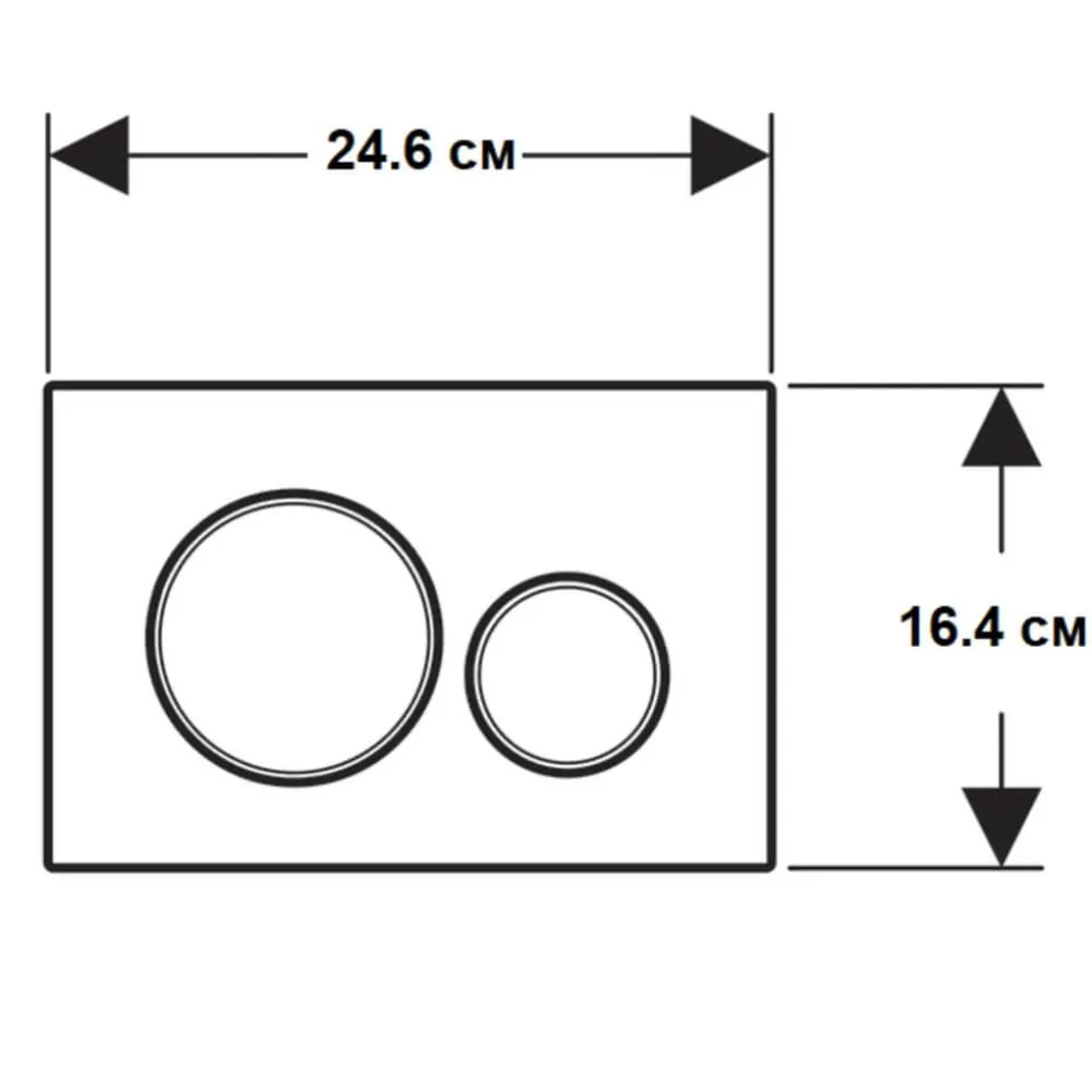 Змивна клавіша Geberit Sigma20 Чорний (115.882.16.1)- Фото 2