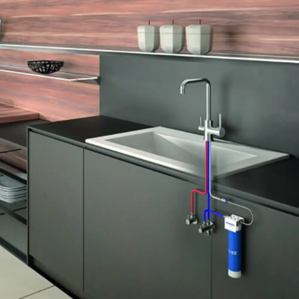 Кухонный смеситель с системой очистки воды GENEBRE Tau FT65702 (65702184566+FT00+310904+310404)- Фото 6