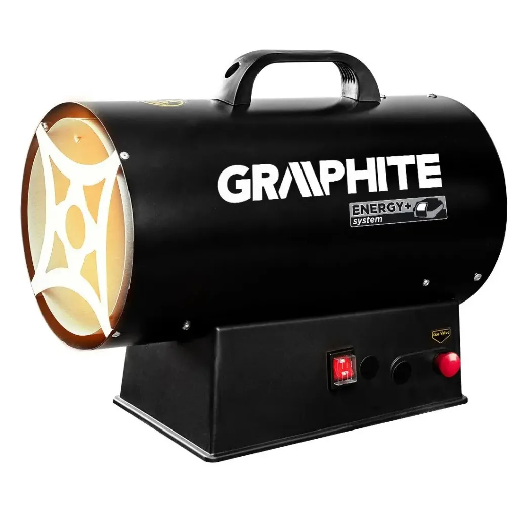 Теплова гармата газова Graphite акумуляторна 15 кВт 18В (58GE100)- Фото 1