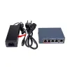 Комутатор мережевий POE GreenVision GV-017-AI-4+1P- Фото 4