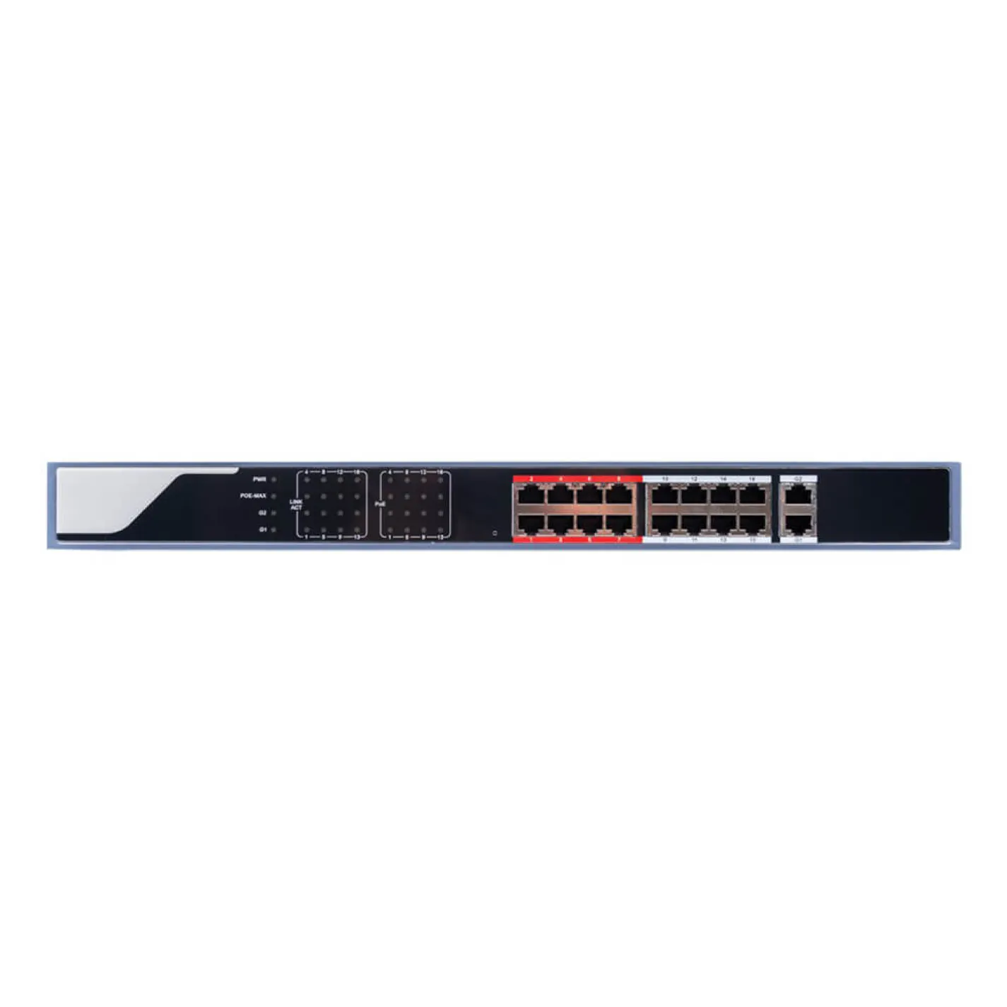 Комутатор мережевий POE GreenVision GV-019-AI-16+2PG - Фото 1