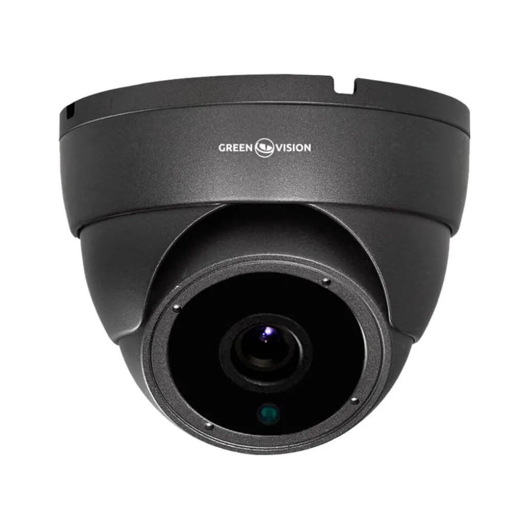 Антивандальна IP-камера GreenVision GV-158-IP-M-DOS50-30H POE 5Mp Dark Grey (Ultra)- Фото 1