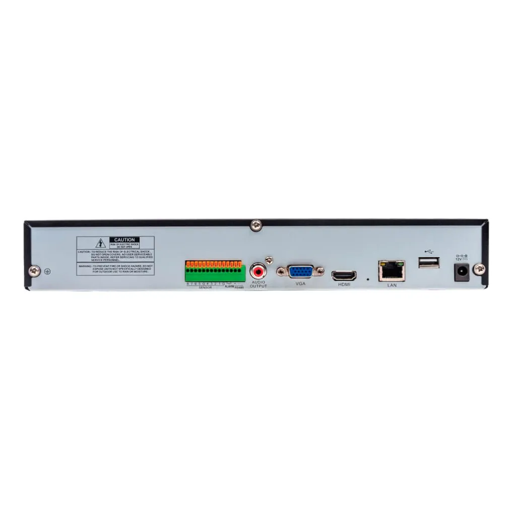IP відеореєстратор 8-канальний GreenVision GV-N-I016/08 12Mp NVR- Фото 4