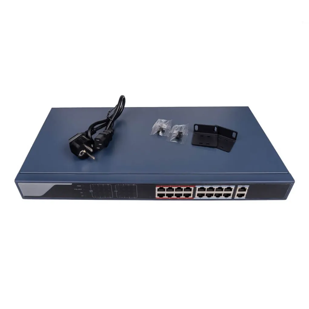Комутатор мережевий POE GreenVision GV-019-AI-16+2PG- Фото 4