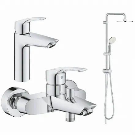 Набір змішувачів для ванни та душу Grohe Eurosmart New 3в1 (UA123246R0)