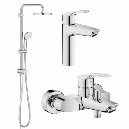 Набір змішувачів для ванни та душу Grohe Eurosmart New 3в1 (UA123389M0)