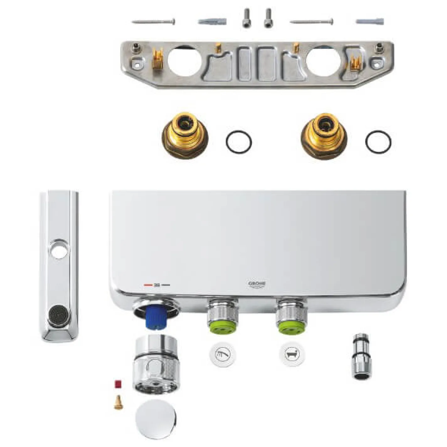 Змішувач термостатичний для ванни Grohe Grohtherm SmartControl (34718000) - Фото 1