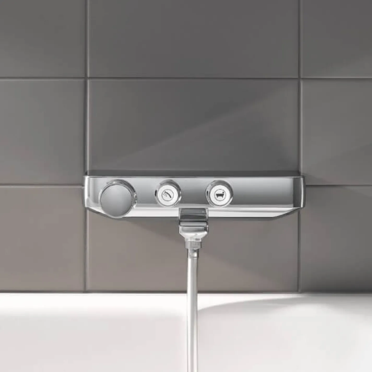 Смеситель термостатический для ванны Grohe Grohtherm SmartControl (34718000)  - Фото 5