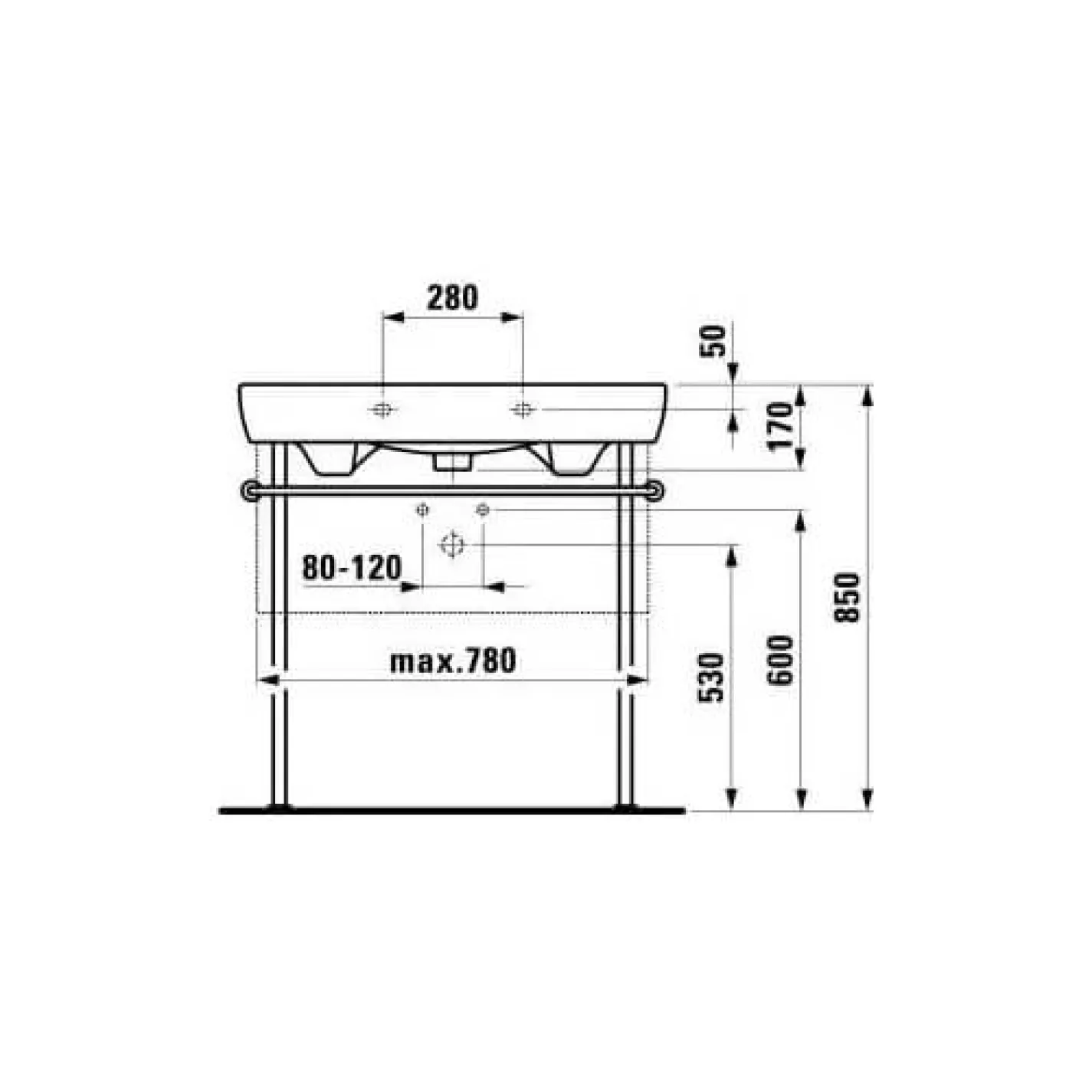 Раковина підвісна Laufen Pro A білий (H8139560001041) - Фото 3