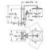Душевая система Grohe Smartactive Cube 310 с термостатом для настенного монтажа (26649000)- Фото 3