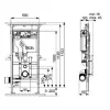 Інсталяція для підвісного унітазу TECElux з регулюванням висоти- Фото 2