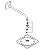 Верхний душ с держателем Grohe Rainshower F-Series 10 хром (26259000)- Фото 3