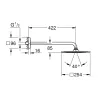 Верхний душ с держателем Grohe Rainshower F-Series 10 хром (26259000)- Фото 4