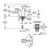 Смеситель для раковины Grohe Concetto S-Size + нажимной донный клапан- Фото 2